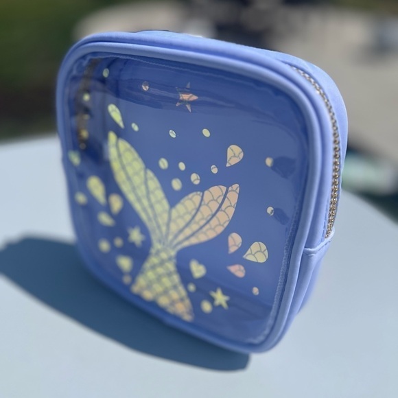 NWT - Mermaid Tail - Makeup Bag- Snack Bag - Purple - Picture 4 of 9